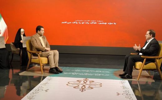 حضوراحمد کرمی استاندار ایلام در صدا و سیمای مرکز ایلام و ارتباط زنده با شبکه دو سیما 