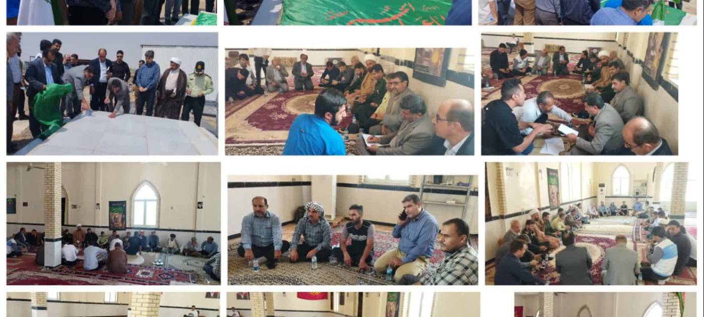 غباروربی گلزار شهدای دشت عباس و دیدار مردمی