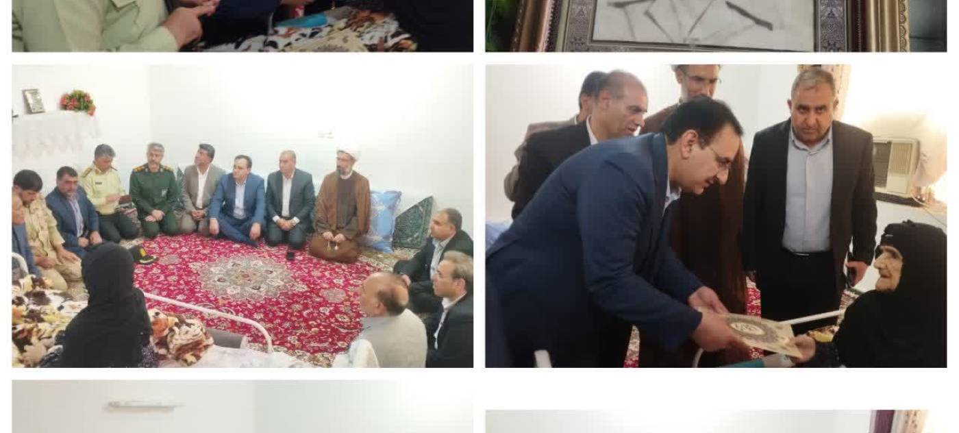 دیدار معاون سیاسی استاندار ایلام با خانواده شهید قربانی