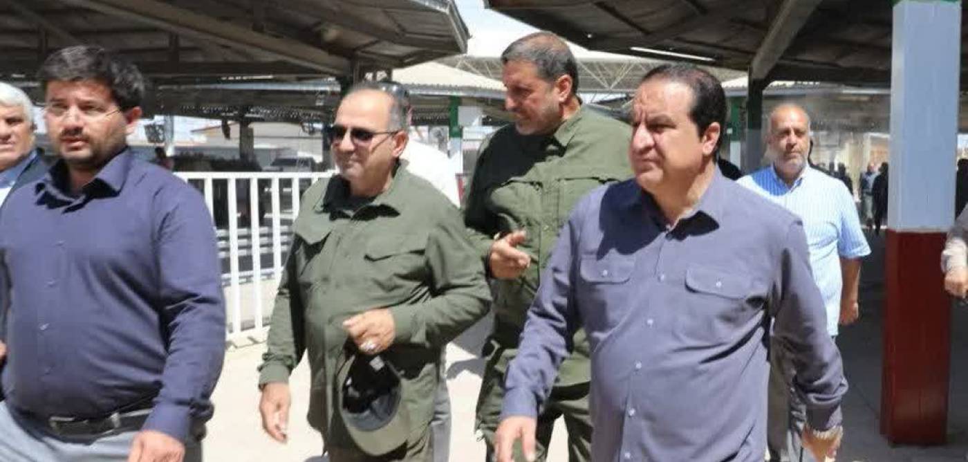  بازدید استاندار ایلام و مدیرکل امور مرزی وزارت کشور از پایانه شهید سلیمانی مرز مهران