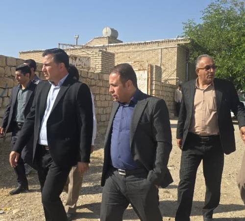  بازدید فرماندار و مسئولان شهرستان از روستای چنار اله‌قلی ...