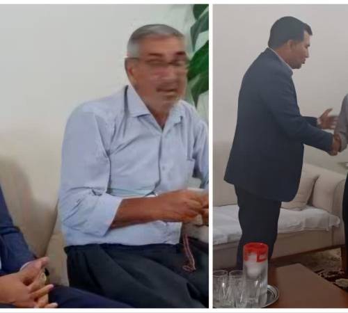 دیدار فرماندار هلیلان با جانباز سرافراز دوران جنگ تحمیلی/جانبازان نماد استقامت و فداکاری در جامعه هستند ...