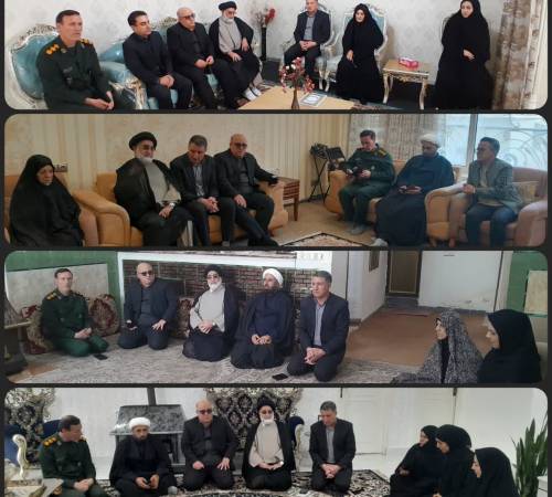 فرماندار ایوان در آستانه روز شهید با خانواده شهدا دیدار کرد